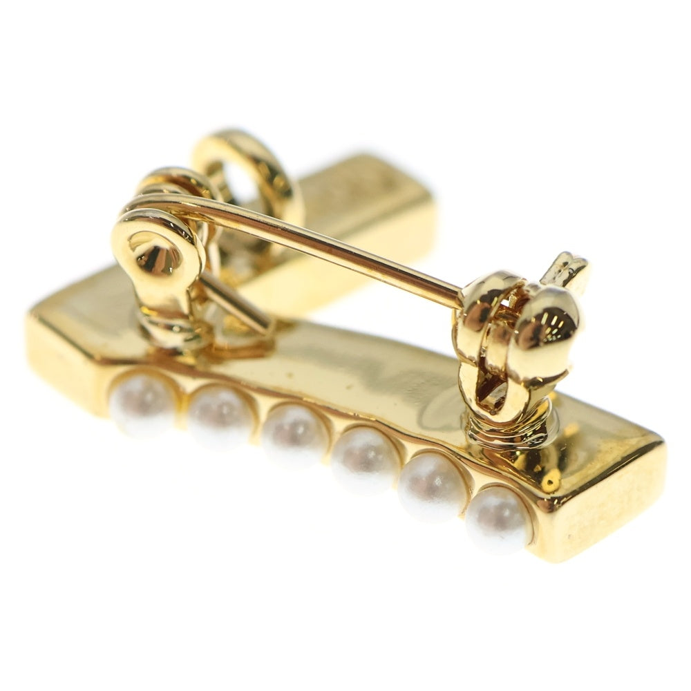 STELLAR HOLLYWOOD(ステラハリウッド) パールドット ナンバーブローチ ゴールド レディース