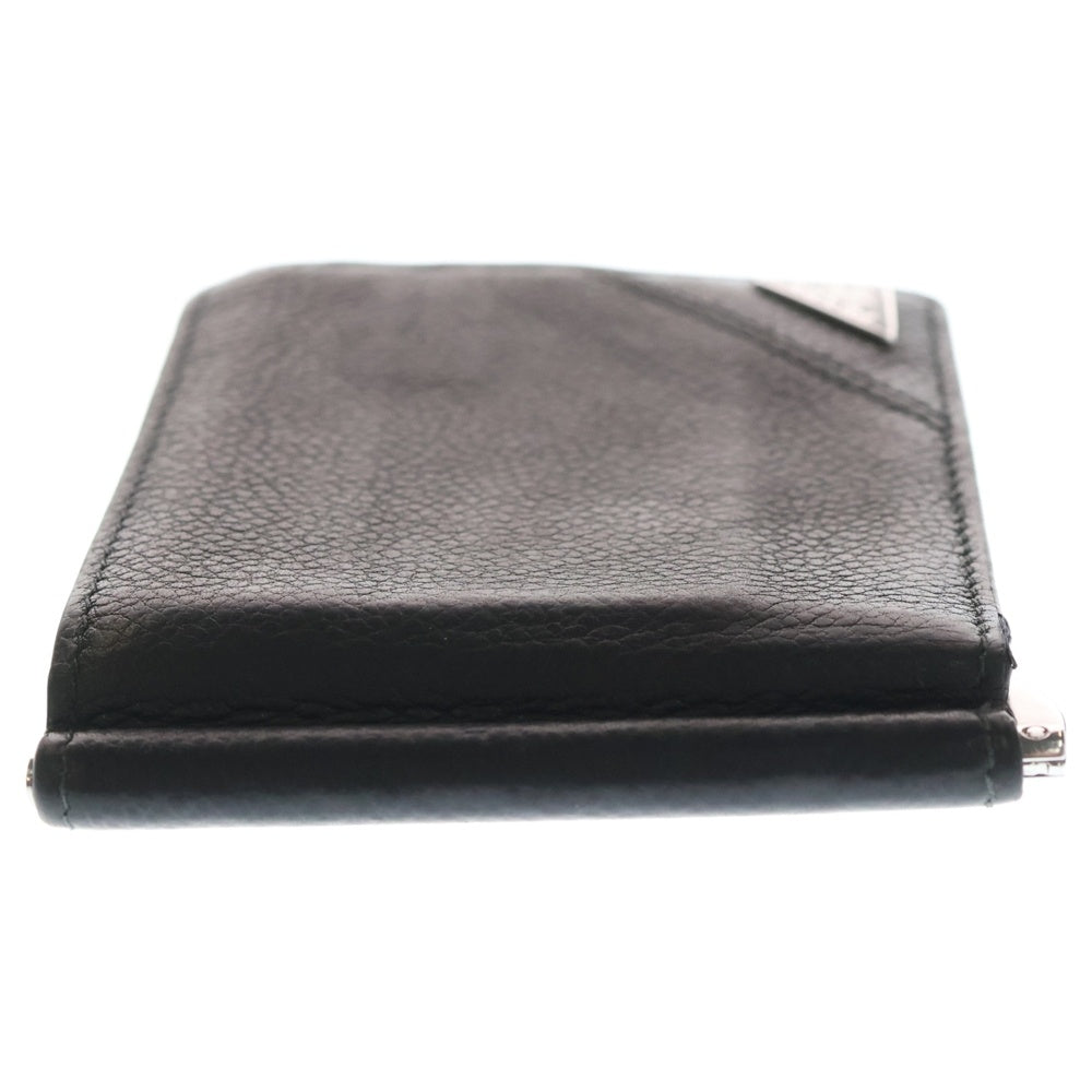 PRADA(プラダ) マネークリップ付き コンパクトウォレット 2つ折り財布