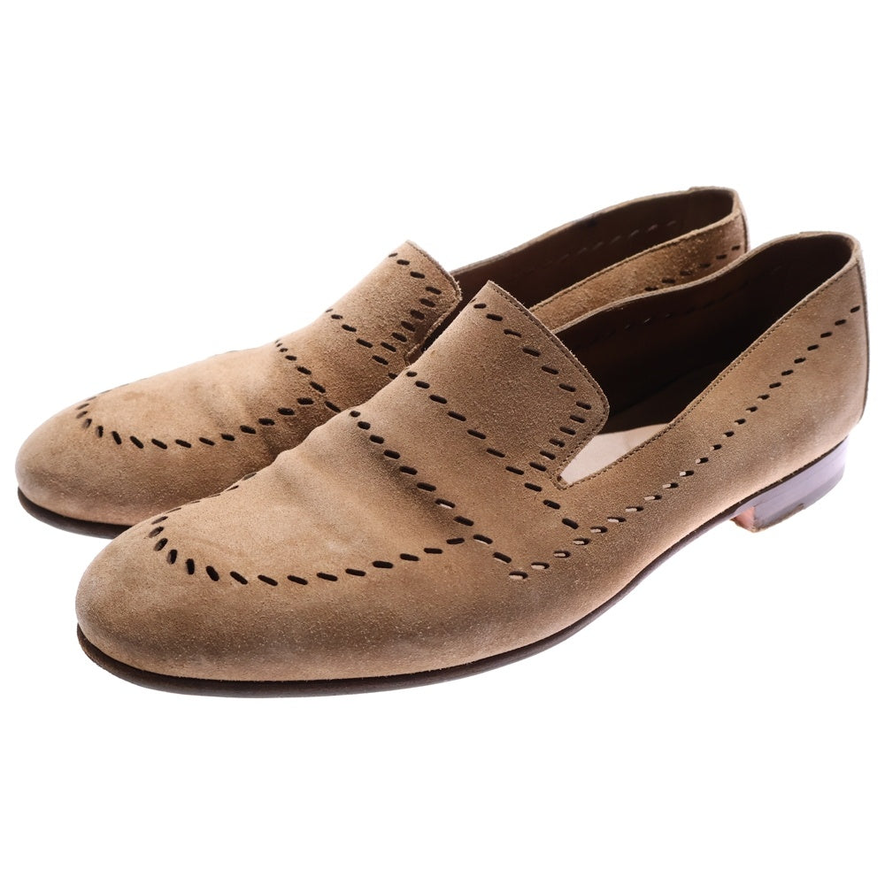 HERMES(エルメス) スウェード ローファー スリッポン シューズ ベージュ