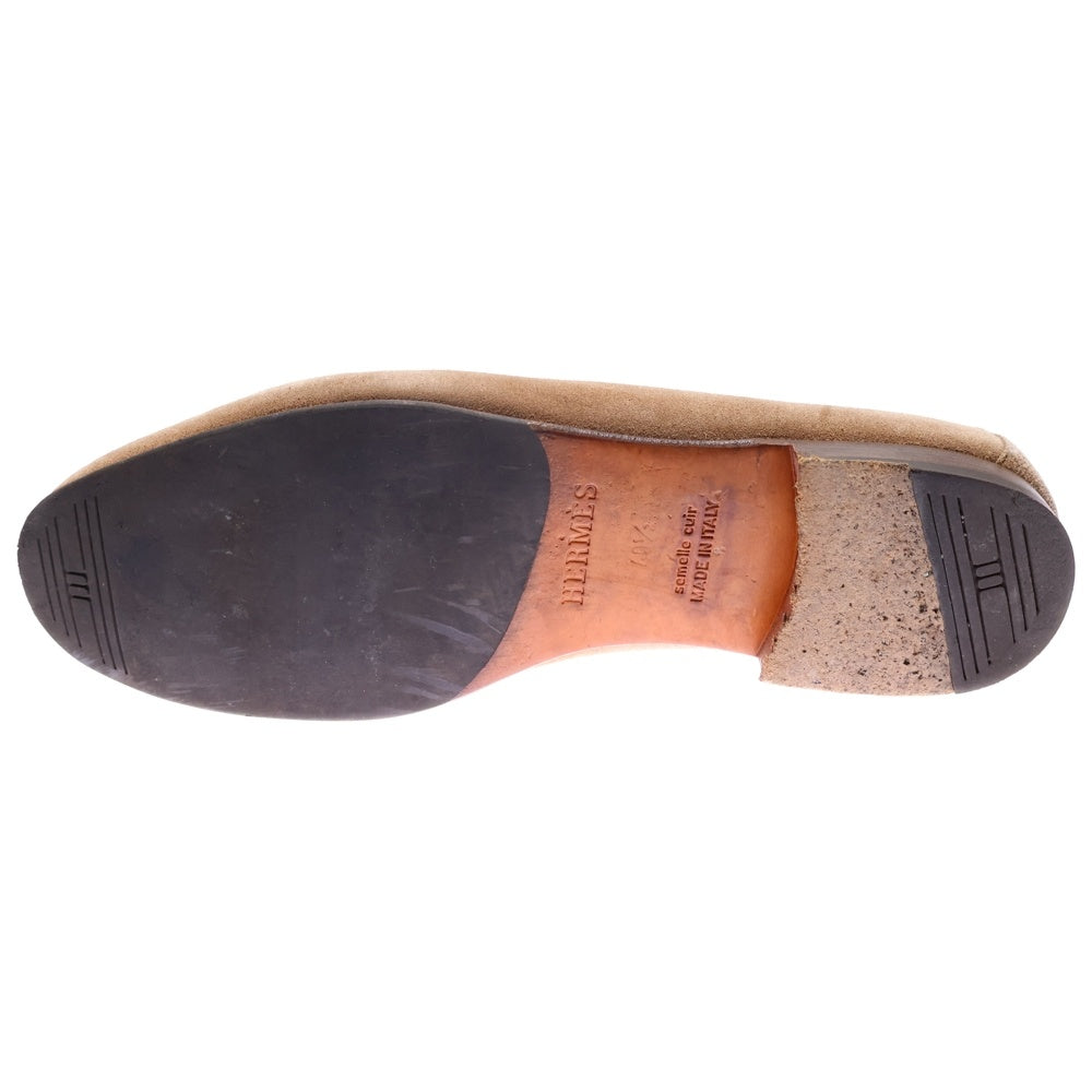 HERMES(エルメス) スウェード ローファー スリッポン シューズ ベージュ