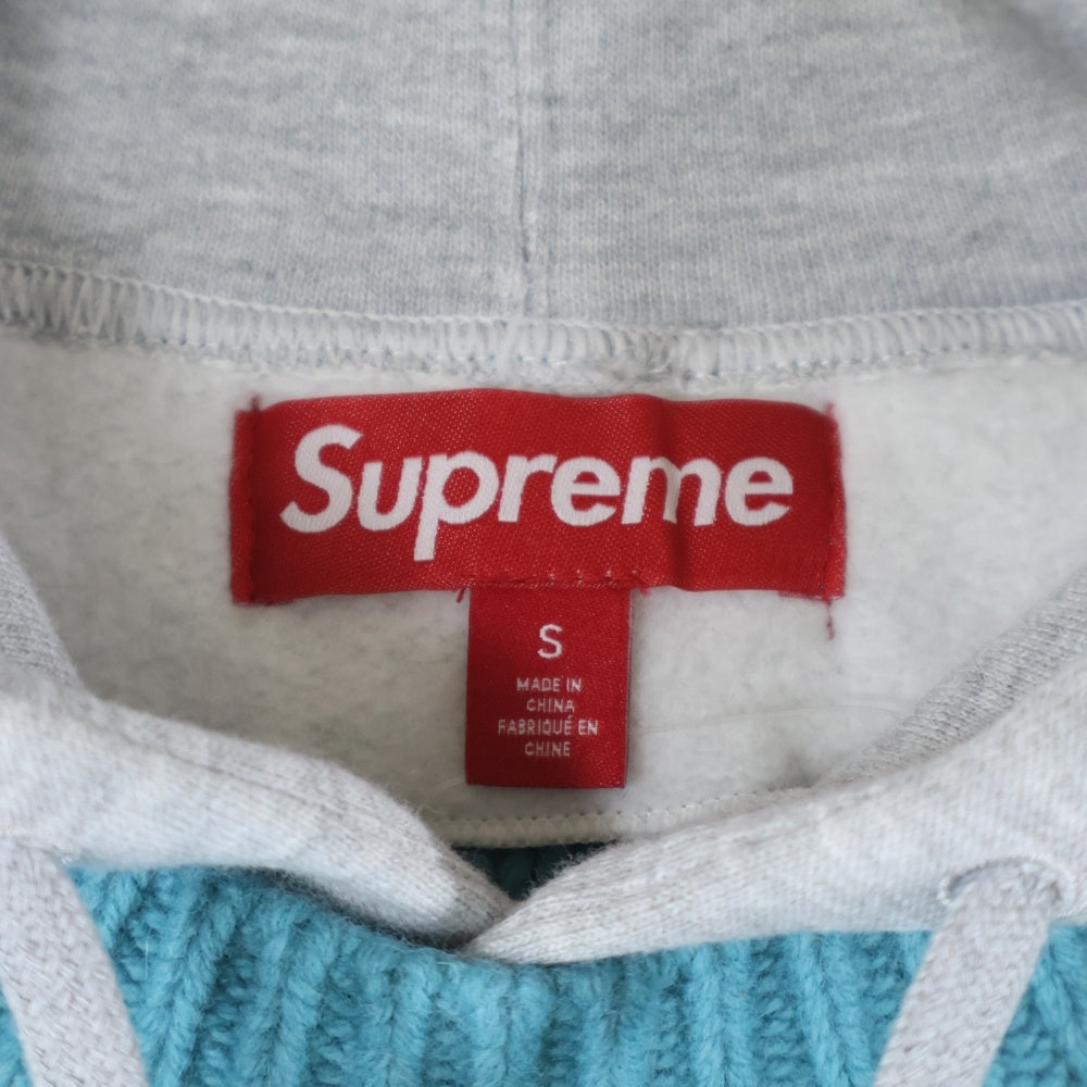 SUPREME(シュプリーム) 25AW Cable Hooded Sweater ケーブル フーデッドセーター ニット ティール