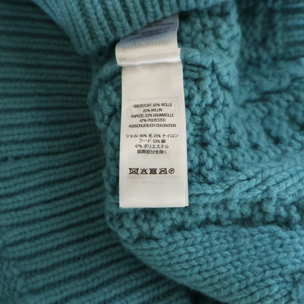 SUPREME(シュプリーム) 25AW Cable Hooded Sweater ケーブル フーデッドセーター ニット ティール