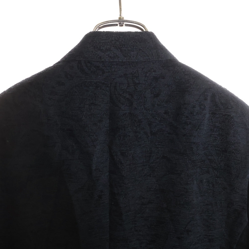 ETRO(エトロ) 裏地ペイズリー柄 2B シルクテーラードジャケット ブラック 152-1G880-0142
