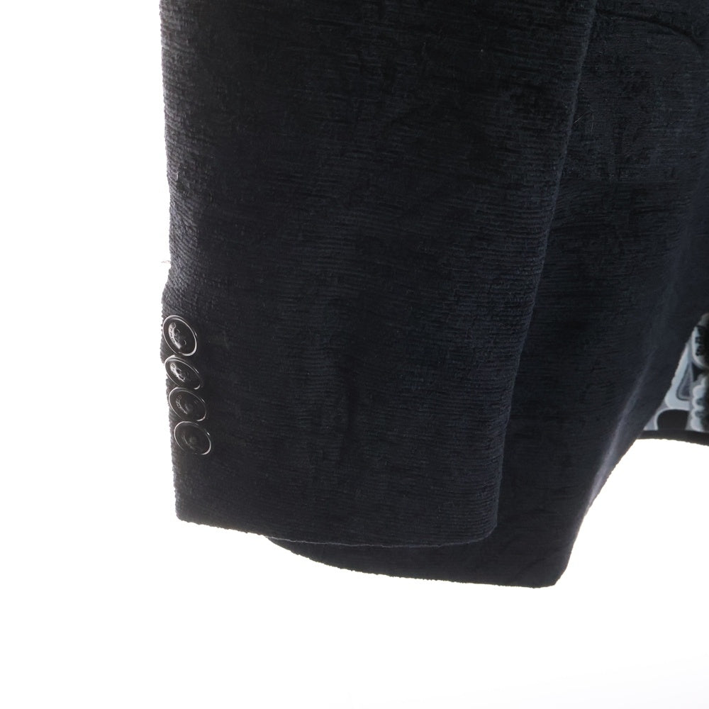 ETRO(エトロ) 裏地ペイズリー柄 2B シルクテーラードジャケット