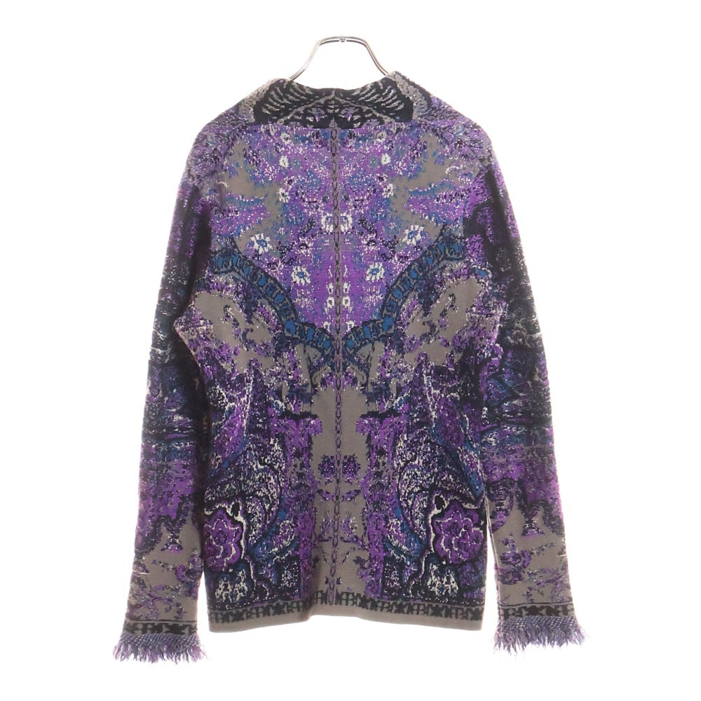 ETRO(エトロ) リブ カットオフデザイン ウール ニットセーター