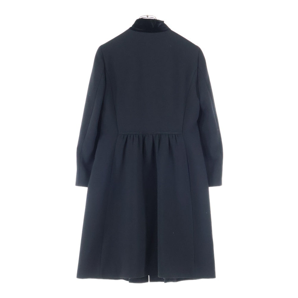 ETRO(エトロ) ウール混 ノーカラーガウンコート ブラック 092-15157-0407