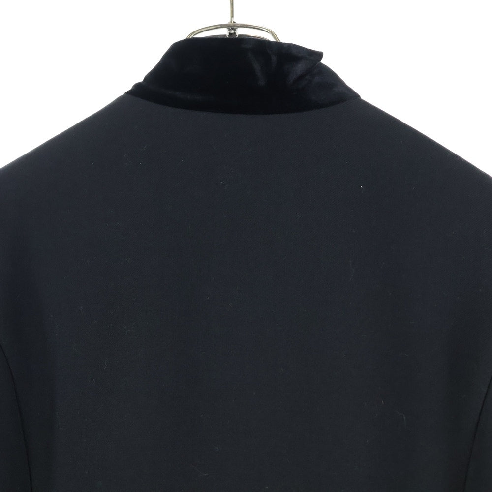 ETRO(エトロ) ウール混 ノーカラーガウンコート ブラック 092-15157-0407