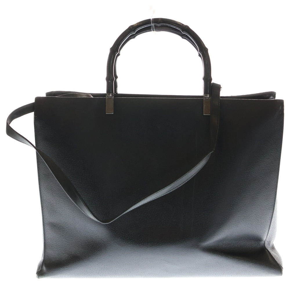 GUCCI(グッチ) バンブーハンドル レザー 2Way ショルダーハンドバッグ