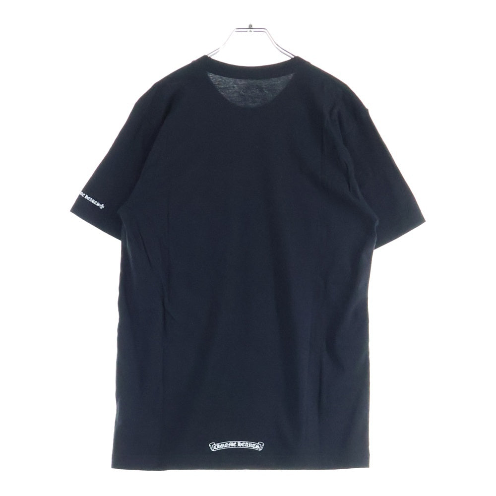 CHROME HEARTS(クロムハーツ) NECK LOGO S/S TEE ネック ロゴプリントTシャツ 半袖カットソー ブラック