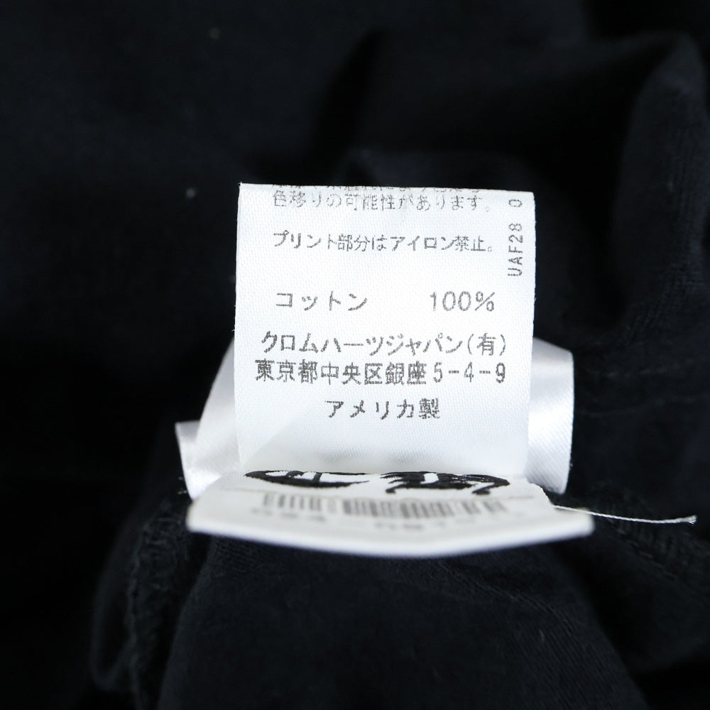 CHROME HEARTS(クロムハーツ) NECK LOGO S/S TEE ネック ロゴプリントTシャツ 半袖カットソー ブラック