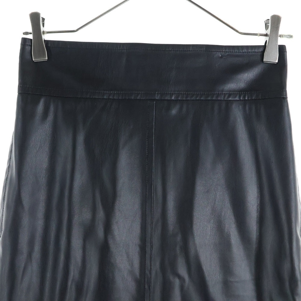 H BEAUTY&YOUTH(エイチ ビューティーアンドユース) FAKE LEATHER TIGHT SKIRT フェイクレザー タイトスカート レディース ブラック 1624-299-3574