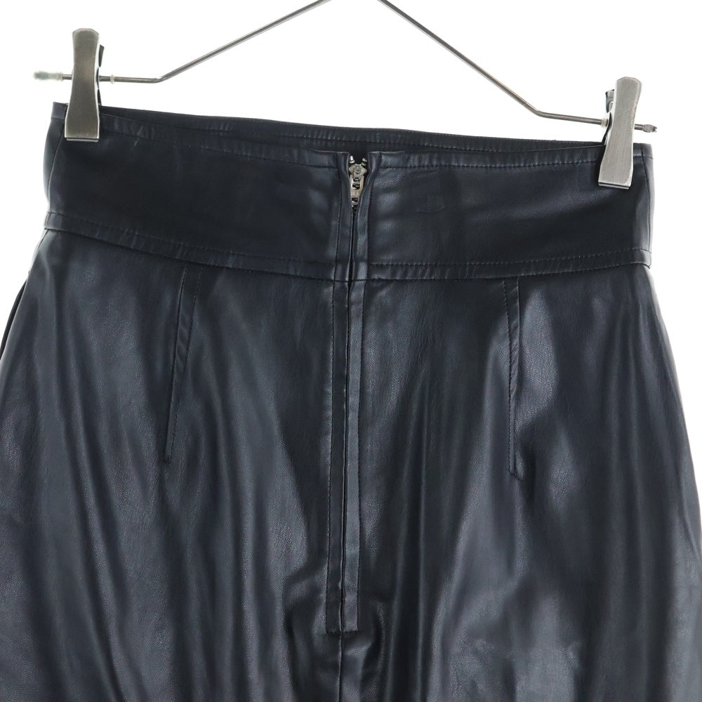 H BEAUTY&YOUTH(エイチ ビューティーアンドユース) FAKE LEATHER TIGHT SKIRT フェイクレザー タイトスカート レディース ブラック 1624-299-3574