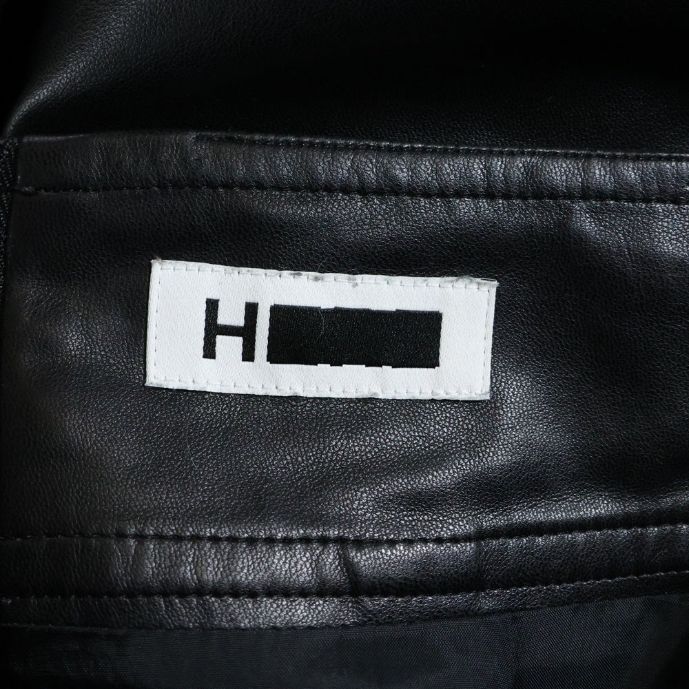 H BEAUTY&YOUTH(エイチ ビューティーアンドユース) FAKE LEATHER TIGHT SKIRT フェイクレザー タイトスカート レディース ブラック 1624-299-3574