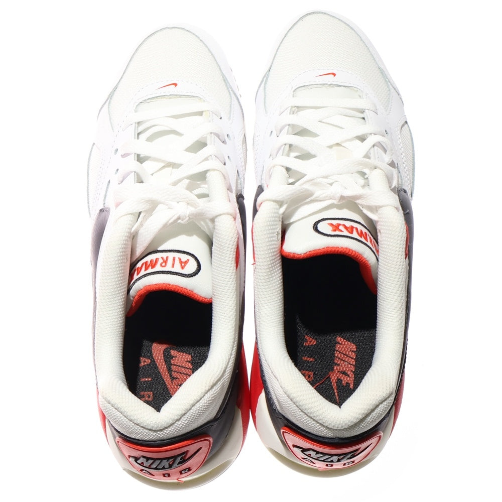 NIKE(ナイキ) AIR MAX IVO エアー マックス ローカットスニーカー ホワイト/レッド US8.5/26.5cm CD1540-100