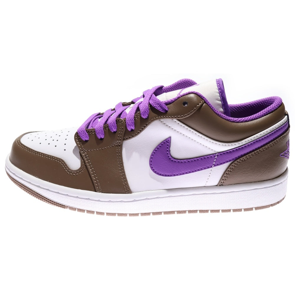NIKE(ナイキ) AIR JORDAN 1 LOW PALOMINO エアジョーダン パロミノ ローカットスニーカー ブラウン/パープル/ホワイト US9/27cm 553558-215