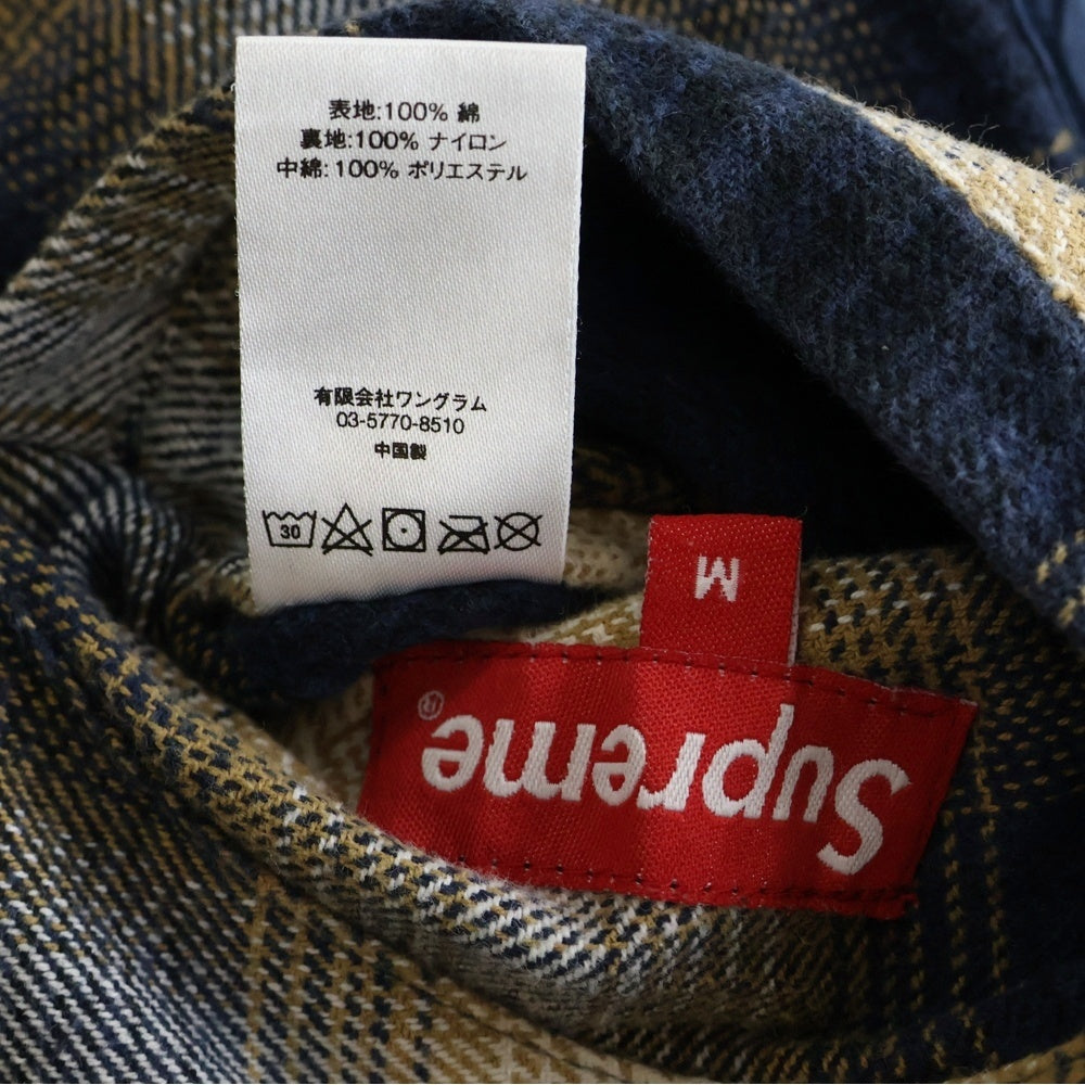 SUPREME(シュプリーム) 17AW Reversible Shadow Plaid Vest リバーシブル シャドウチェック ベスト ネイビー/ブラウン
