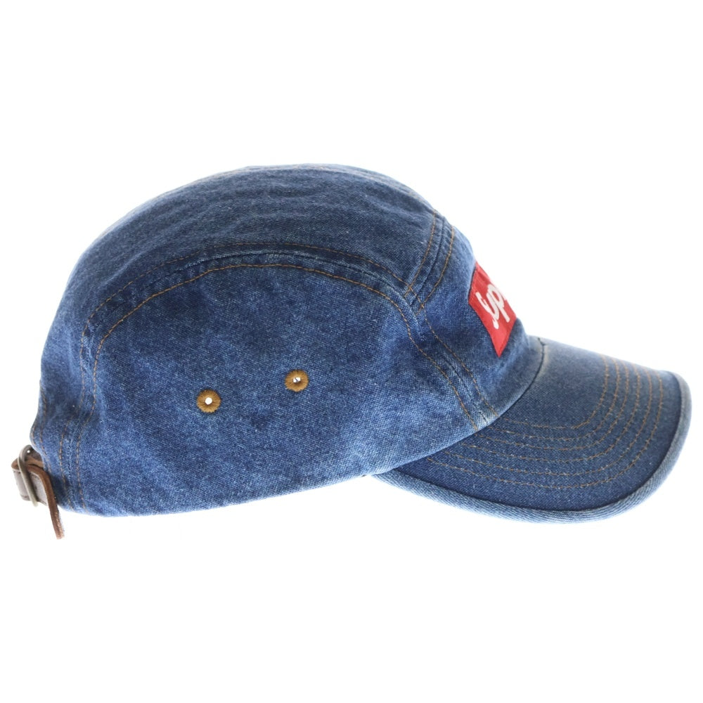 SUPREME(シュプリーム) 22AW Washed Chino Twill Camp Cap ウォッシュド チノ ツウィル キャンプキャップ 帽子 インディゴ