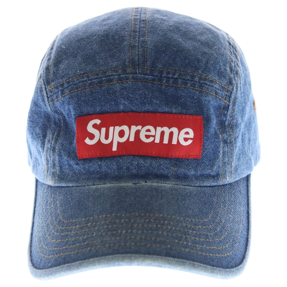 SUPREME(シュプリーム) 22AW Washed Chino Twill Camp Cap ウォッシュド チノ ツウィル キャンプキャップ 帽子 インディゴ