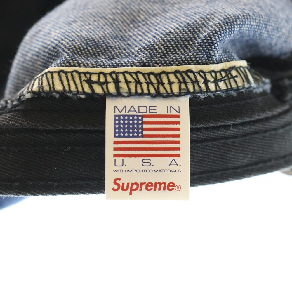 SUPREME(シュプリーム) 22AW Washed Chino Twill Camp Cap ウォッシュド チノ ツウィル キャンプキャップ 帽子 インディゴ