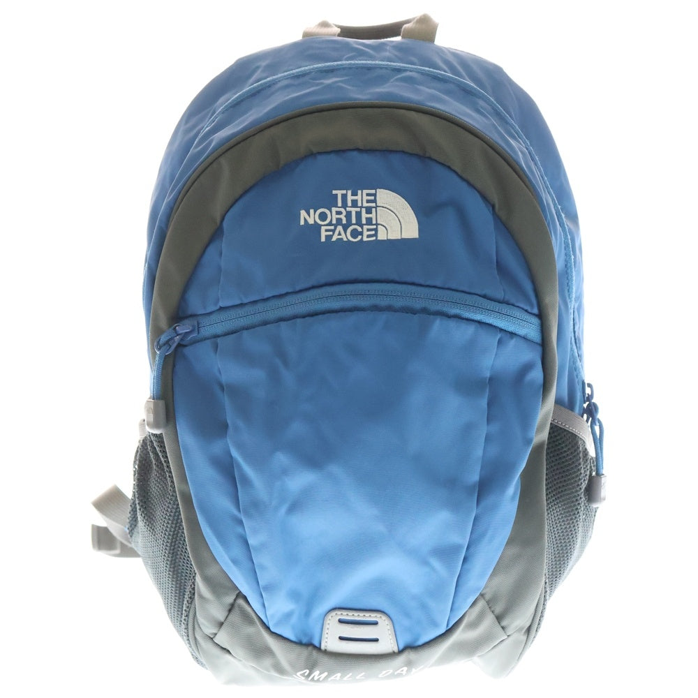 THE NORTH FACE(ザノースフェイス) K SMALL DAY スモール デイ ロゴデザイン ダブルポケット リュックサック バック レディース ブルー NMJ72204