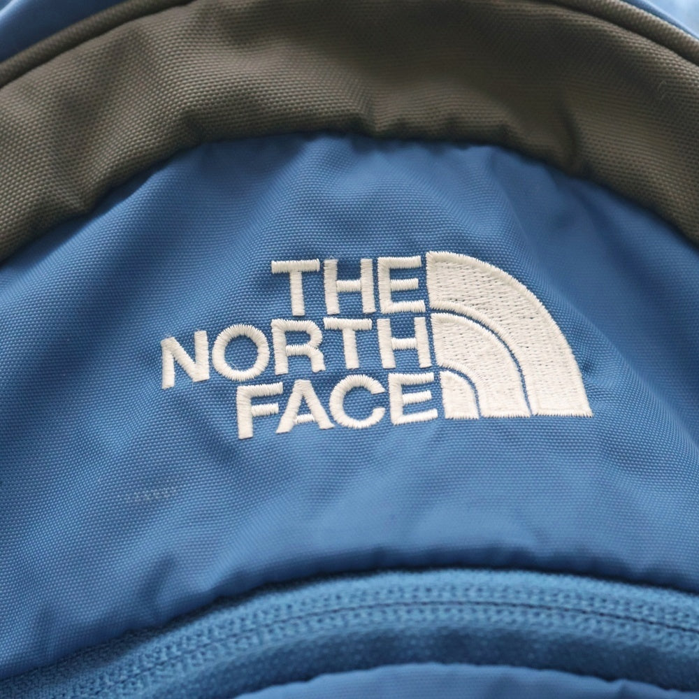 THE NORTH FACE(ザノースフェイス) K SMALL DAY スモール デイ ロゴデザイン ダブルポケット リュックサック バック レディース ブルー NMJ72204