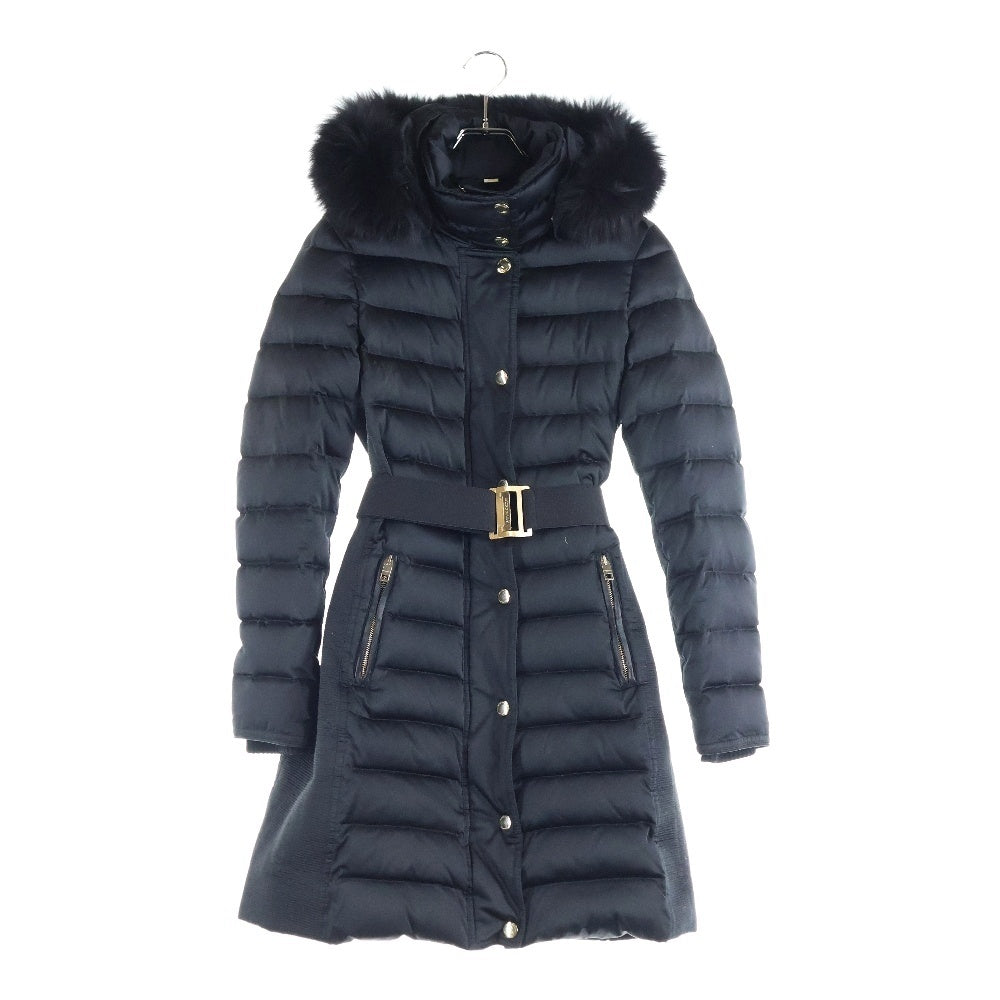 BURBERRY PRORSUM(バーバリー プローサム) フーデッド ダウンジャケット コート ブラック レディース 3994179