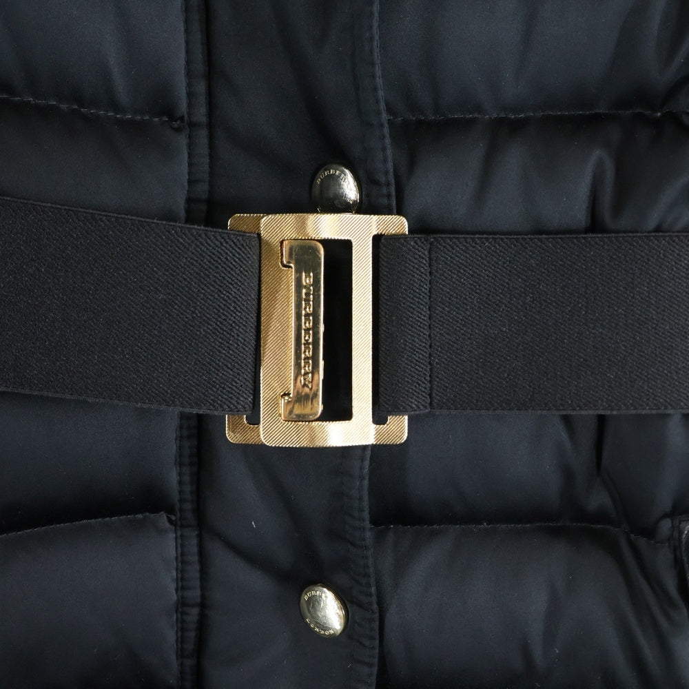 BURBERRY PRORSUM(バーバリー プローサム) フーデッド ダウンジャケット コート ブラック レディース 3994179
