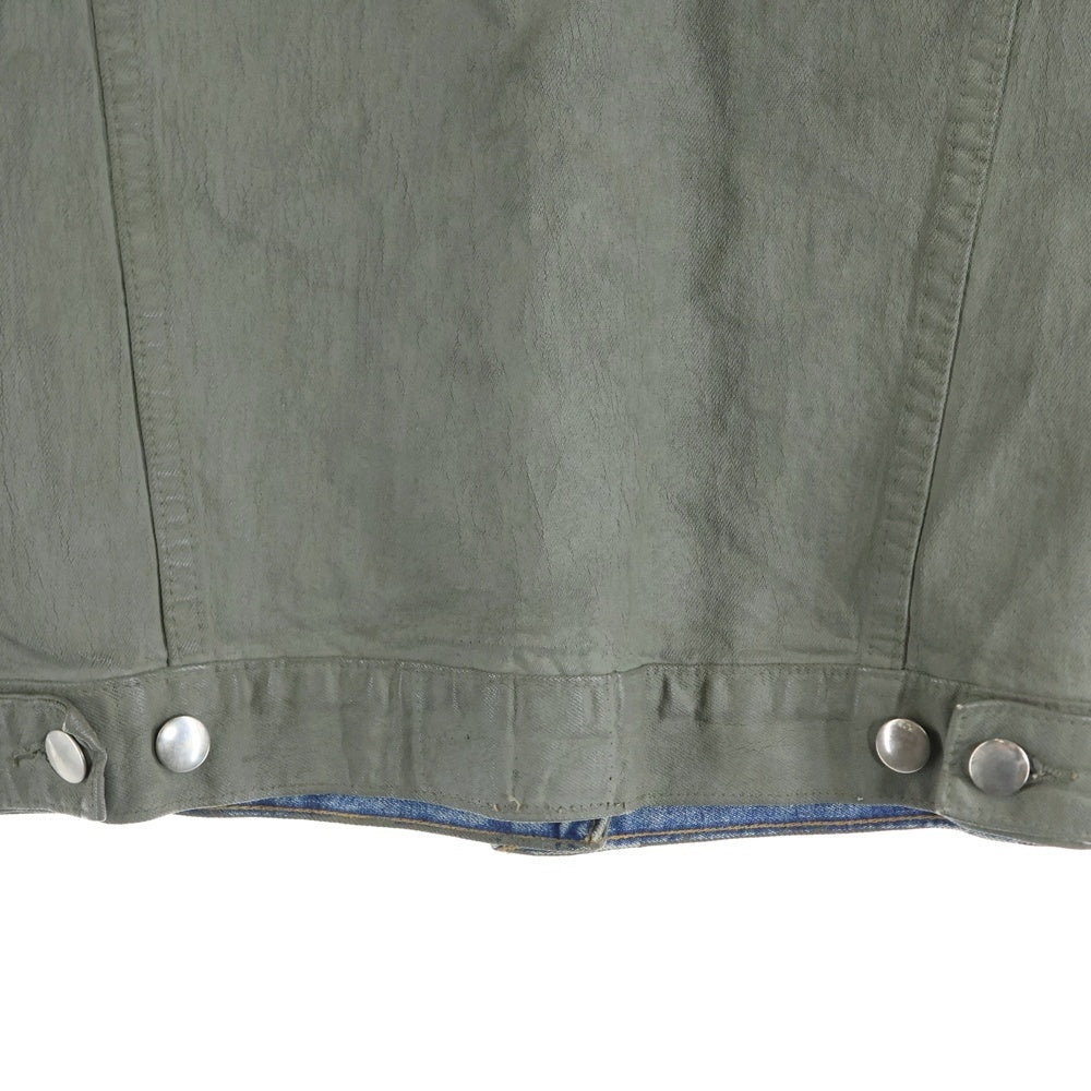 Maison Martin Margiela(メゾンマルタンマルジェラ) 90S Artisanal Painted Denim Jacket アーティザナル ペイントデニムジャケット オリゾンティタグ レディース 333-45301