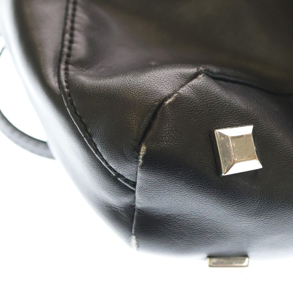 MM6 Maison Margiela(エムエムシックスメゾンマルジェラ) Japanese ジャパニーズ ナノ フェイクレザー ショルダーバッグ ブラック S41WD0040