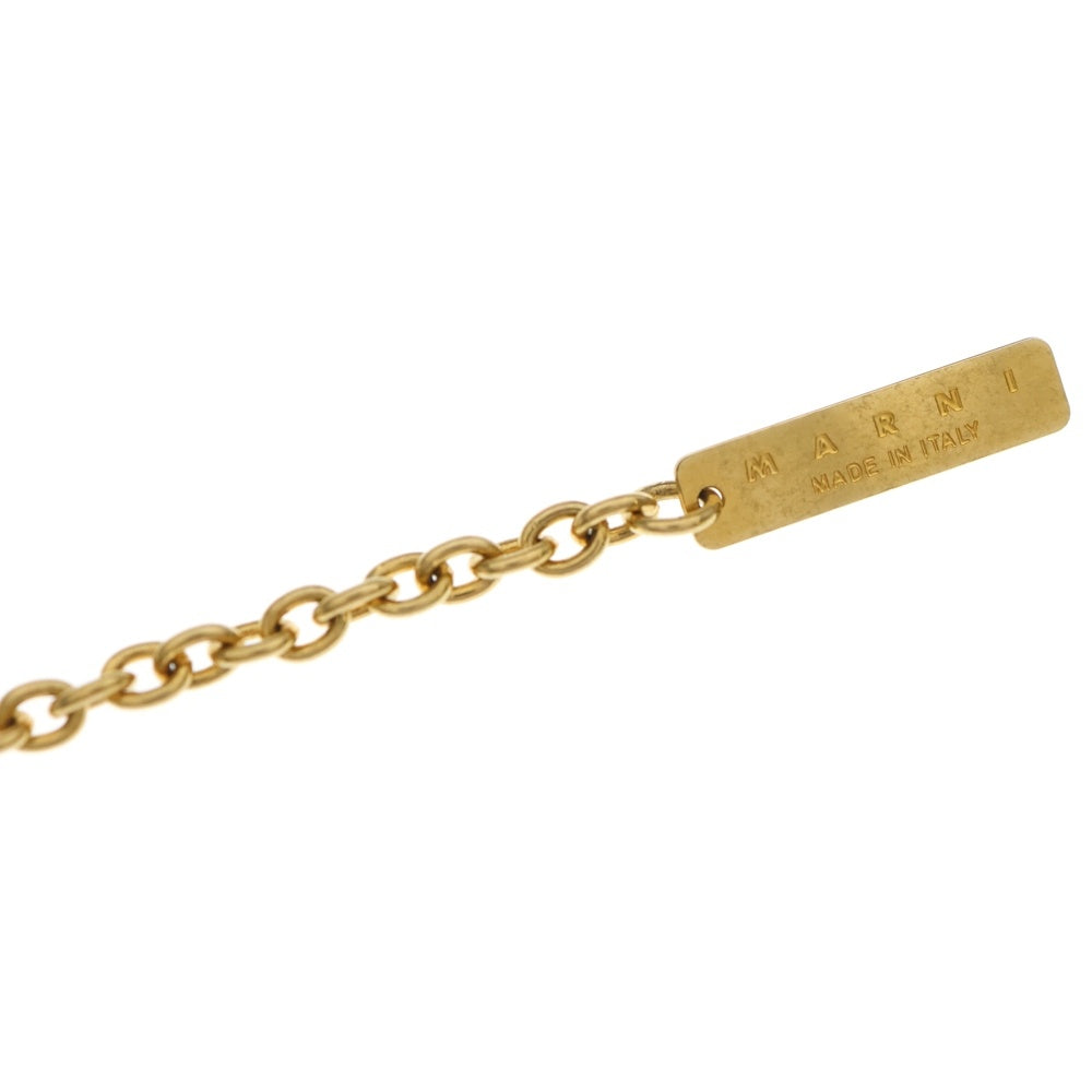 MARNI(マルニ) カットストーン チェーンネックレス ゴールド レディース