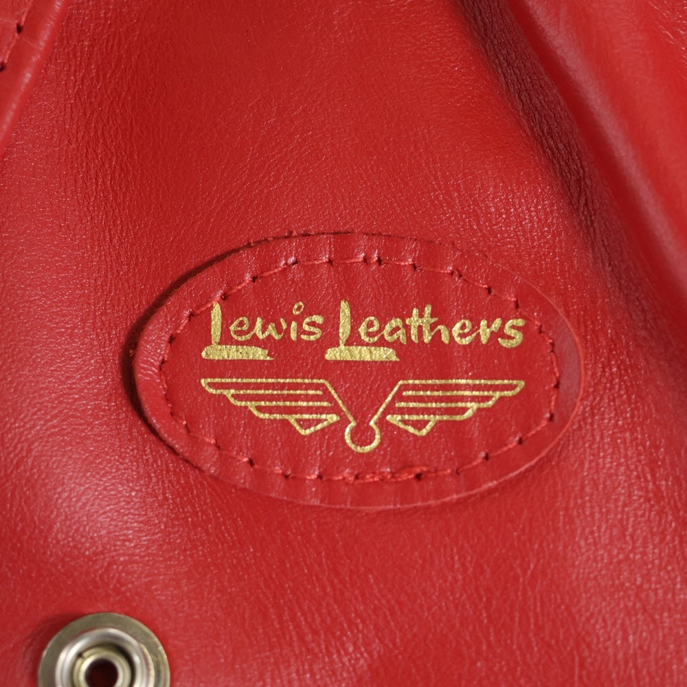 Lewis Leathers(ルイスレザー) 391T Lightning タイトフィット ライトニング ホースハイド ダブルライダースジャケット レッド
