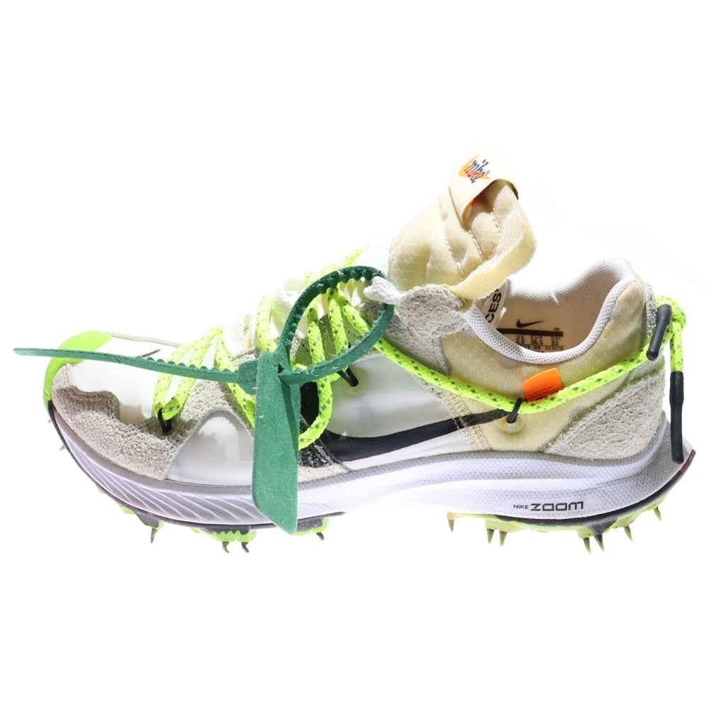 NIKE(ナイキ) ×OFFWHITE WMNS ZOOM TERRA KIGER 5 オフホワイト ウィメンズ ズーム テラカイガー ローカットスニーカー シルバー US6/23cm レディース CD8179-100