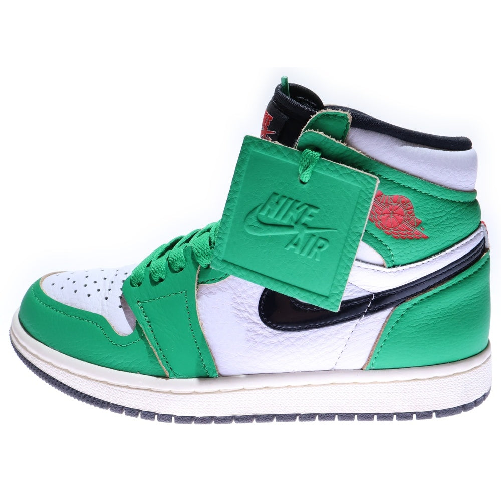 NIKE(ナイキ) WMNS AIR JORDAN HIGH Lucky Green ウィメンズ エアジョーダン 1 ラッキーグリーン ホワイト ハイカットスニーカー レディース US6/23cm DB4612-300