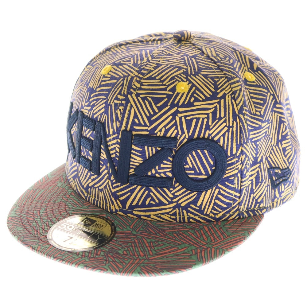 KENZO(ケンゾー) ×NEW ERA 59FIFTY FITTED CAP ニューエラ 総柄 キャップ 帽子 マルチカラー