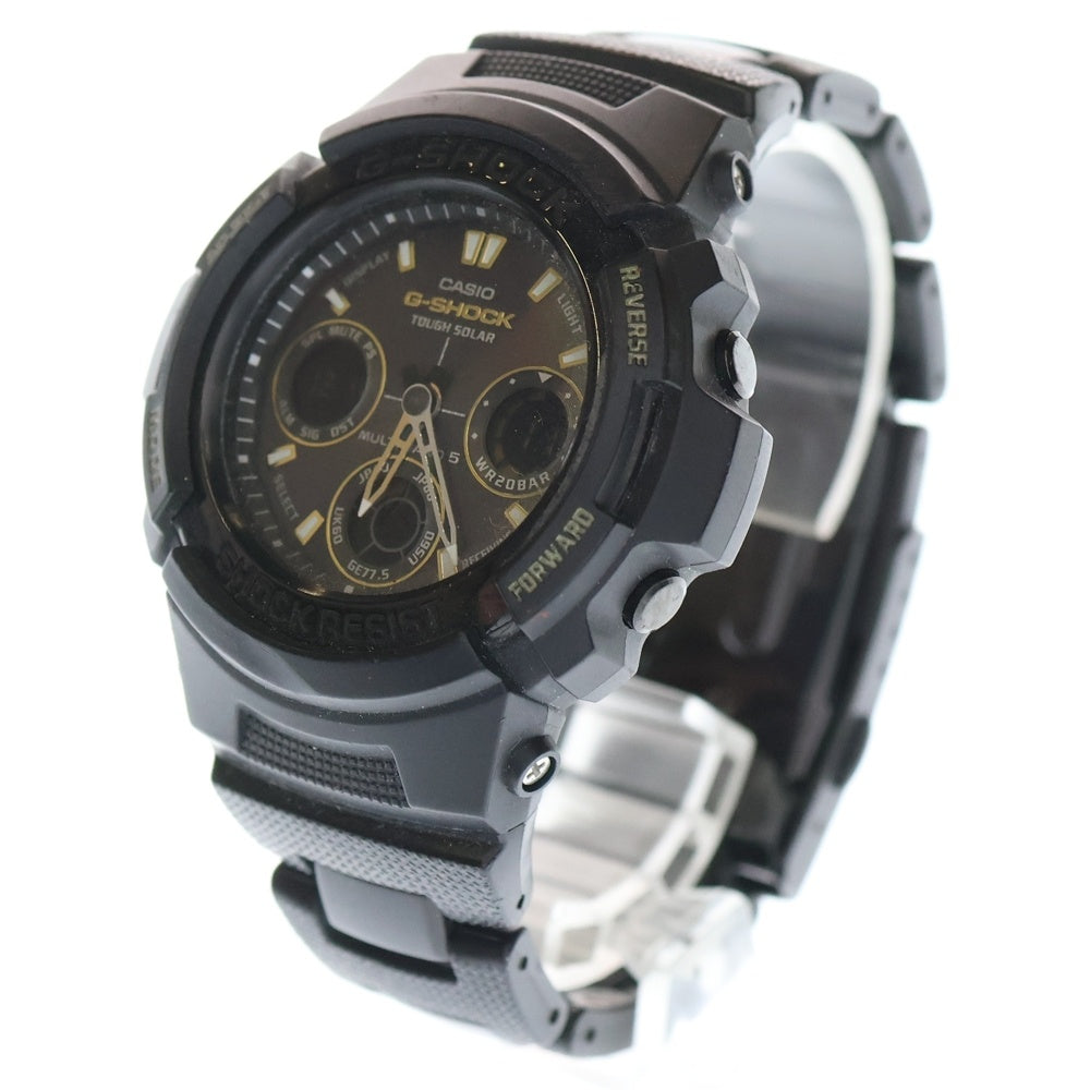 CASIO G-SHOCK(カシオ ジーショック) AWG-100BC-1AJF ソーラー充電 デジタルウォッチ 時計 ブラック/ゴールド