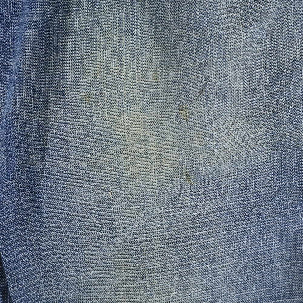 DOLCE & GABBANA(ドルチェアンドガッバーナ) ボタンフライ コットン ストレートデニムパンツ ジーンズ インディゴ