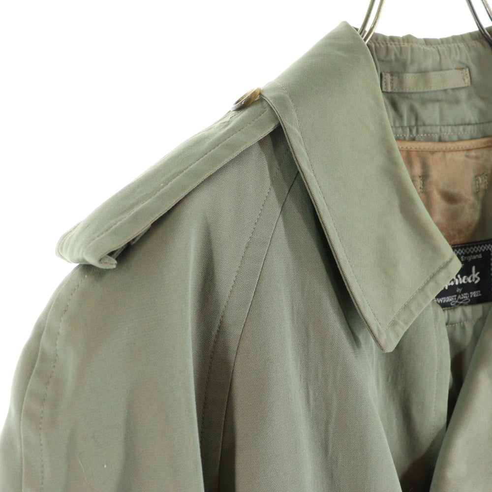 新品　Harrods/ハロッズ キルティングトレンチコート　3 Harrods (ハロッズ) ライナー付き トレンチロングコート カーキ - メルカリ