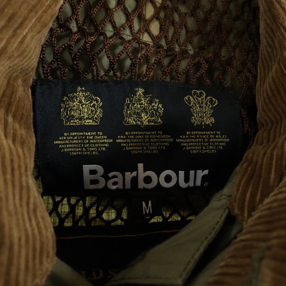 Barbour(バブアー) GOLD STANDARD BEAUFORT ゴールドスタンダード ビューフォート リップストップ コーデュロイカラー フーデッドジャケット カーキ