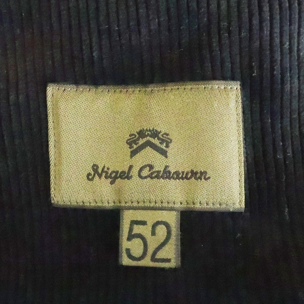 NIGEL CABOURN(ナイジェルケーボン) コーデュロイ 3B シングルテーラードジャケット 2タック テーパードパンツ セットアップ ブラック