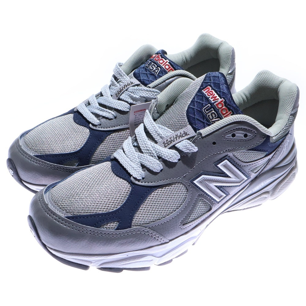 New Balance(ニューバランス) M990GJ3 メッシュ ローカットスニーカー グレー/ネイビー US10.5/28.5cm