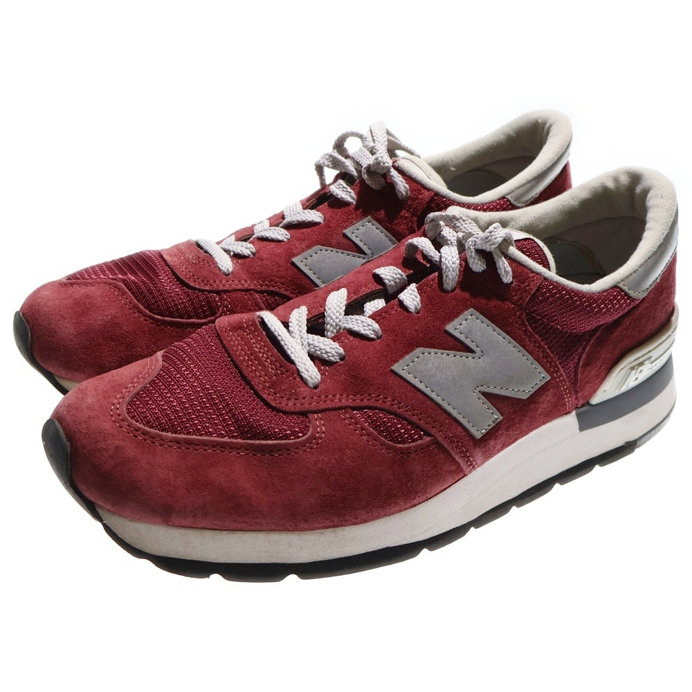 New Balance(ニューバランス) M990BD USA製 スエード ローカットスニーカー レッド US10.5/28.5cm
