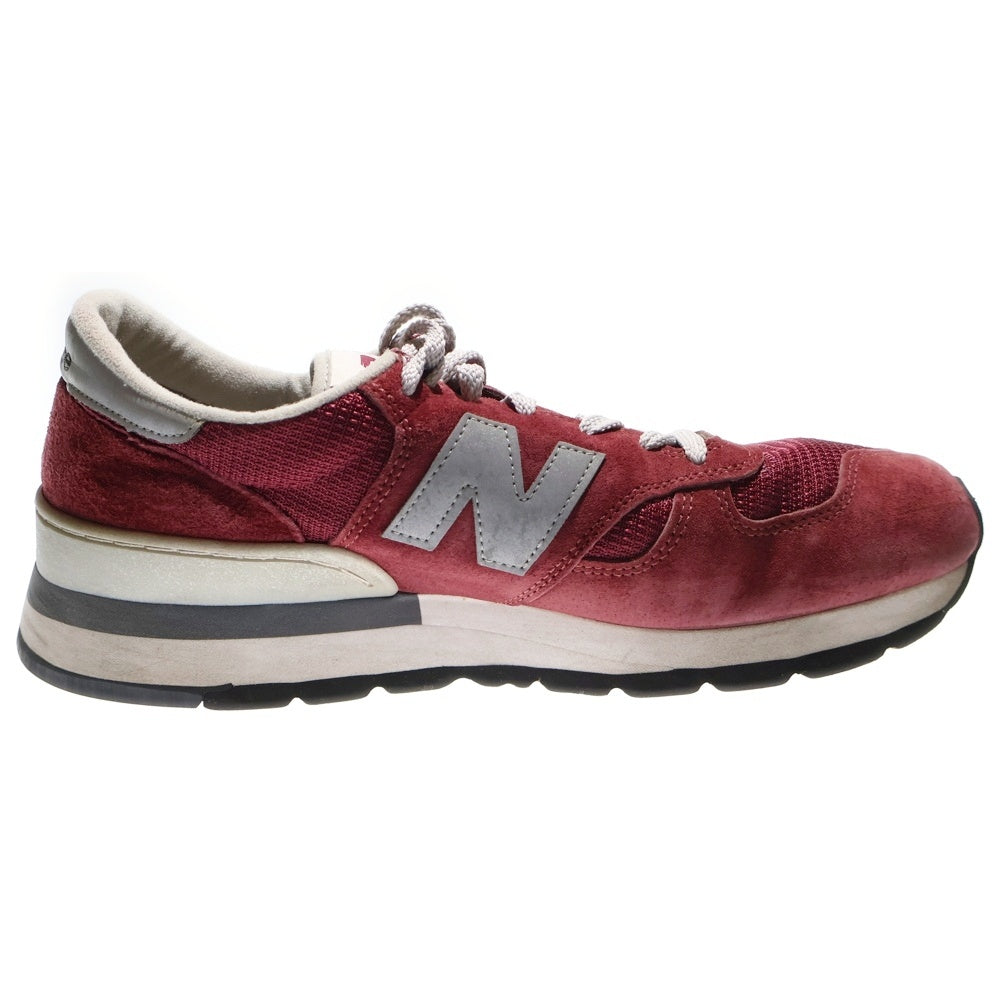 New Balance(ニューバランス) M990BD USA製 スエード ローカットスニーカー レッド US10.5/28.5cm