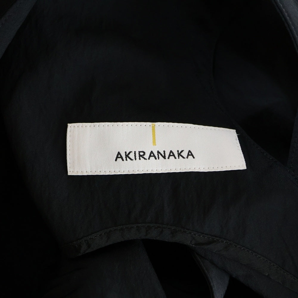 AKIRA NAKA(アキラナカ) レーヨン混 ナイロン ノースリーブワンピース ドレス レディース ブラック AS2455-BK