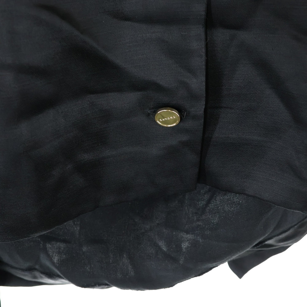 sandro(サンドロ) SHORT OPENWORK DRESS ショート オープンワーク ドレス ワンピース レディース ブラック SFPRO02723