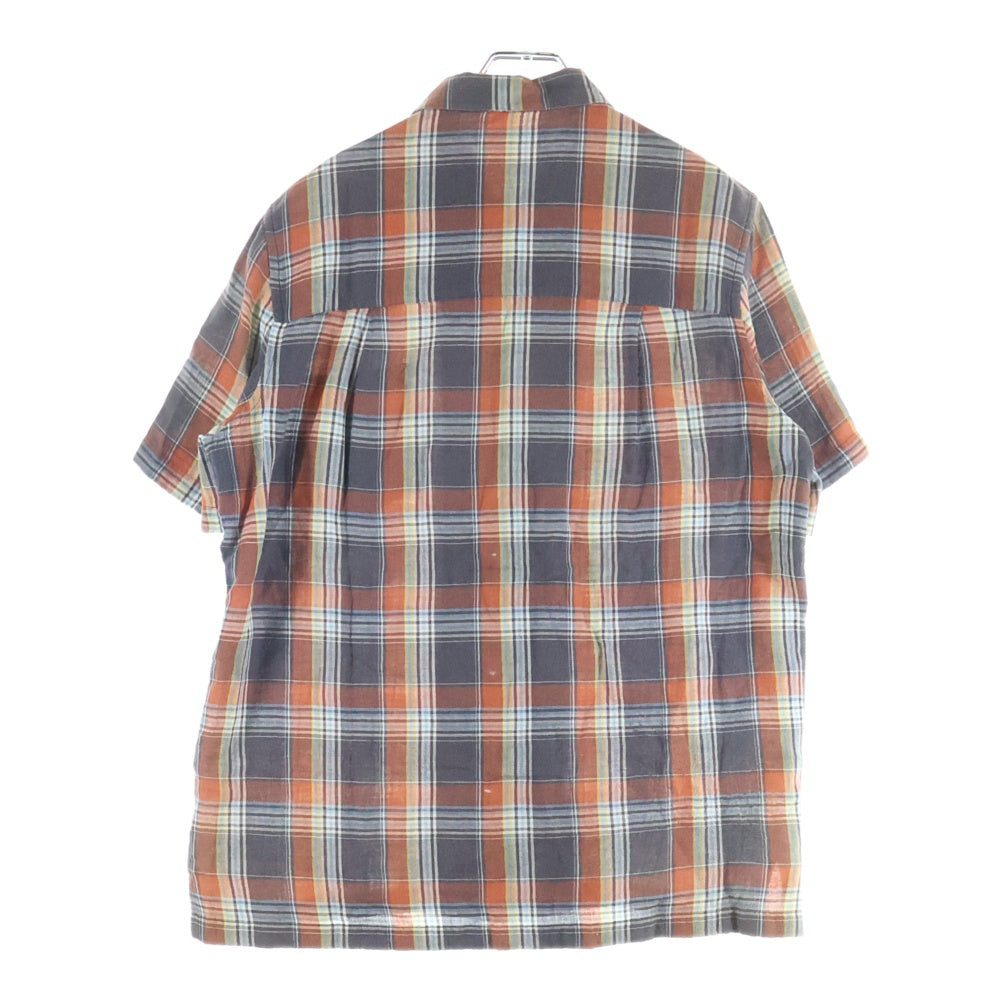 SAINT LAURENT PARIS(サンローランパリ) 16SS チェック柄 ショートスリーブ オープンカラーシャツ マルチカラー 411911 Y966L