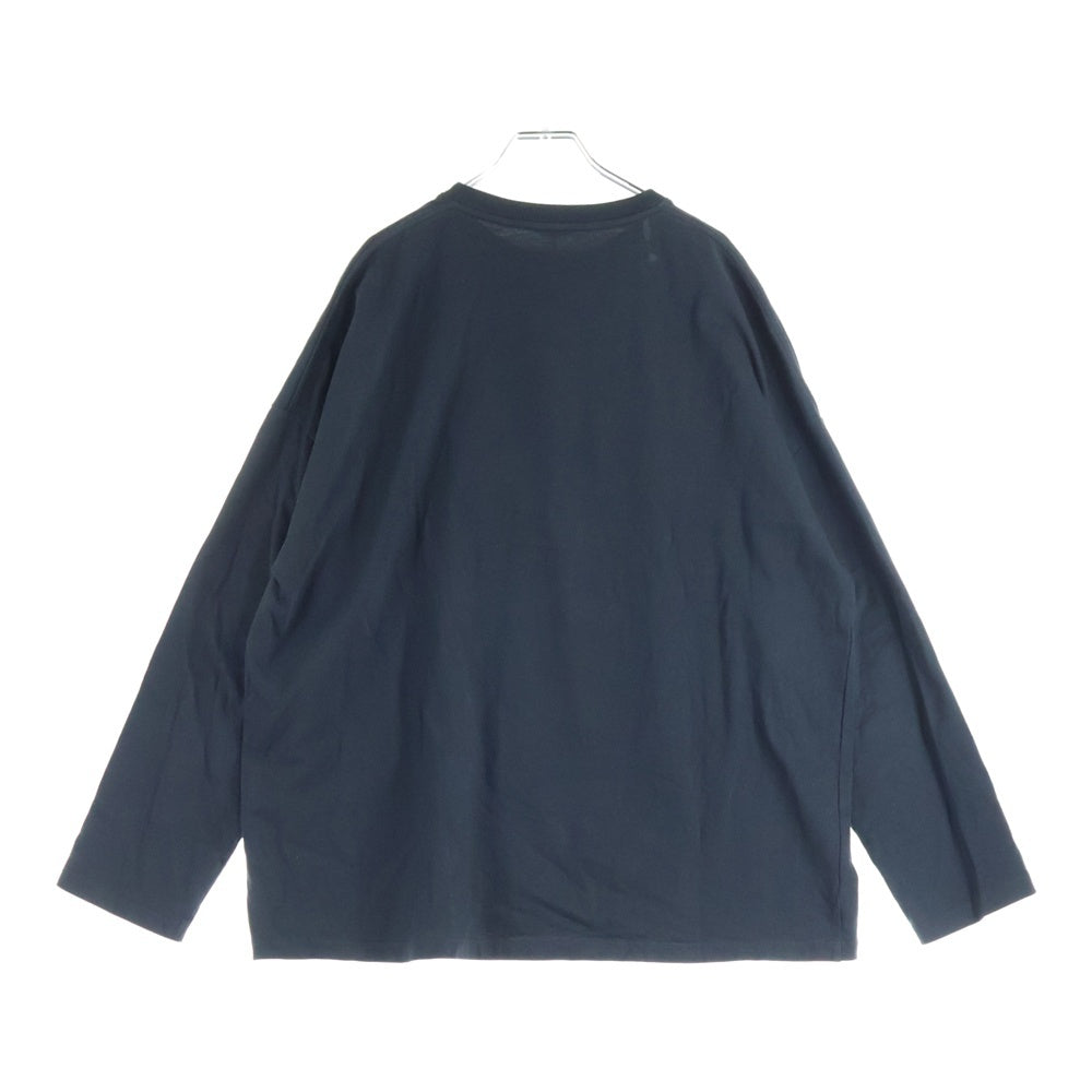 LOEWE(ロエベ) アナグラムロゴ クルーネック長袖Tシャツ カットソー ブラック H526Y22XAX
