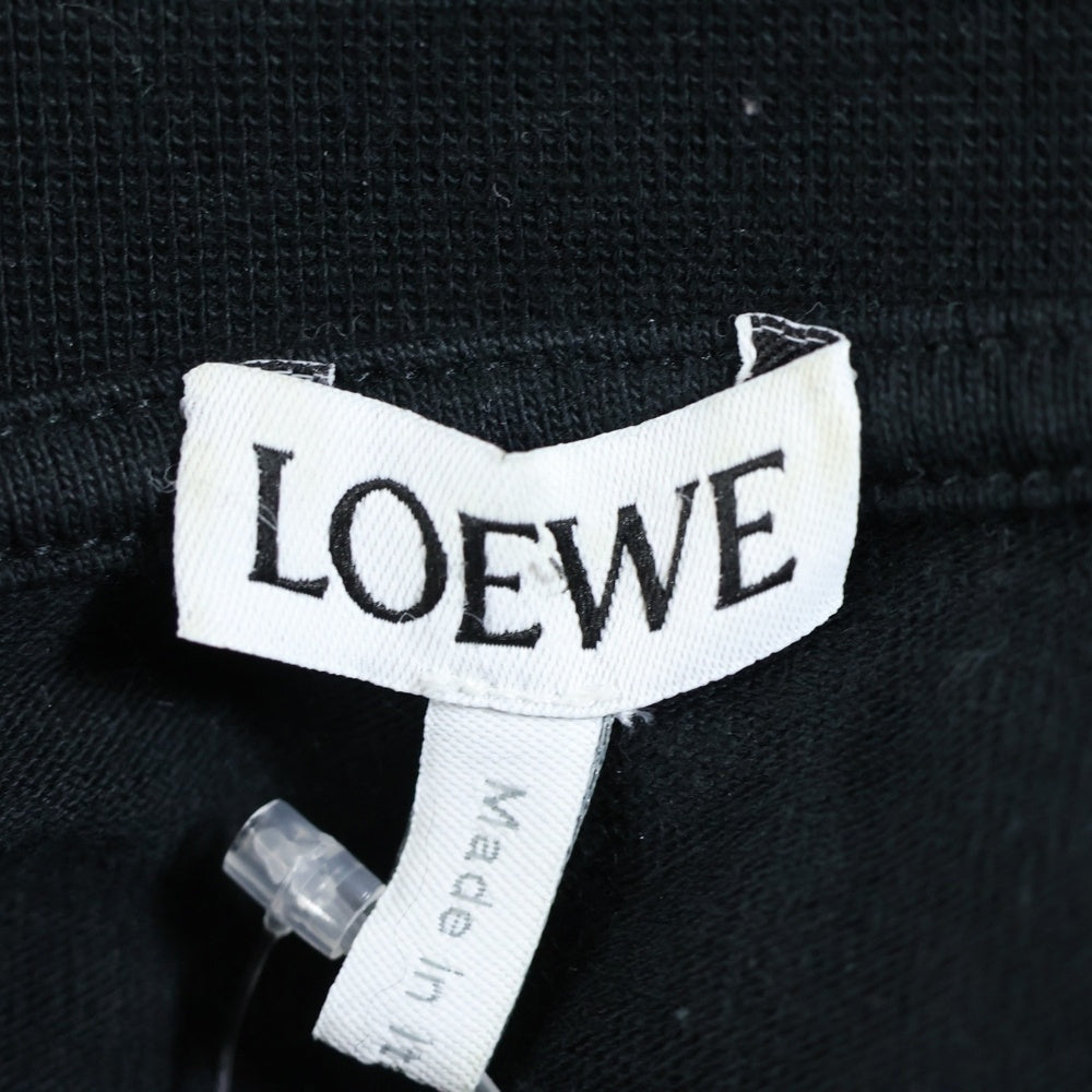 LOEWE(ロエベ) アナグラムロゴ クルーネック長袖Tシャツ カットソー ブラック H526Y22XAX