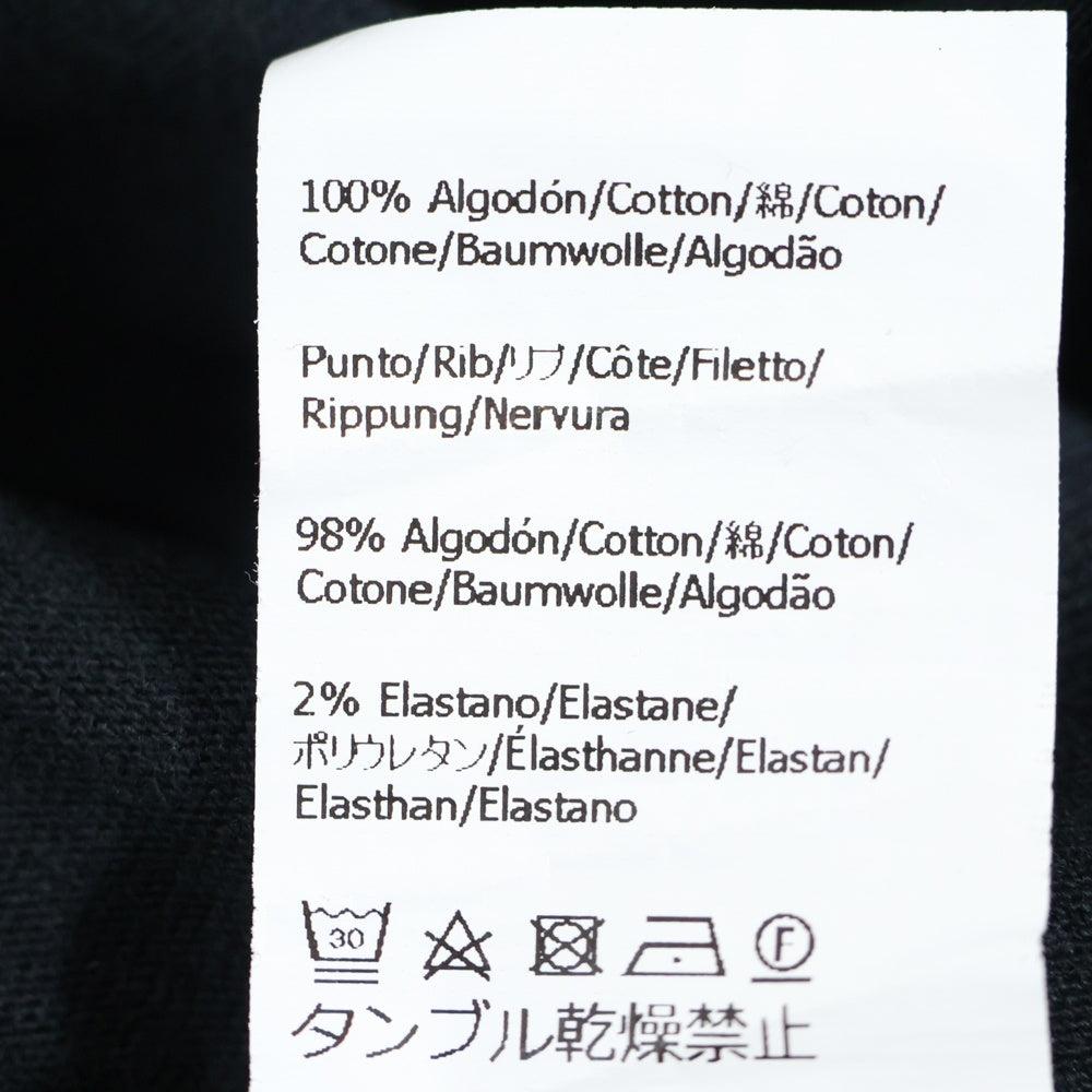 LOEWE(ロエベ) アナグラムロゴ クルーネック長袖Tシャツ カットソー ブラック H526Y22XAX