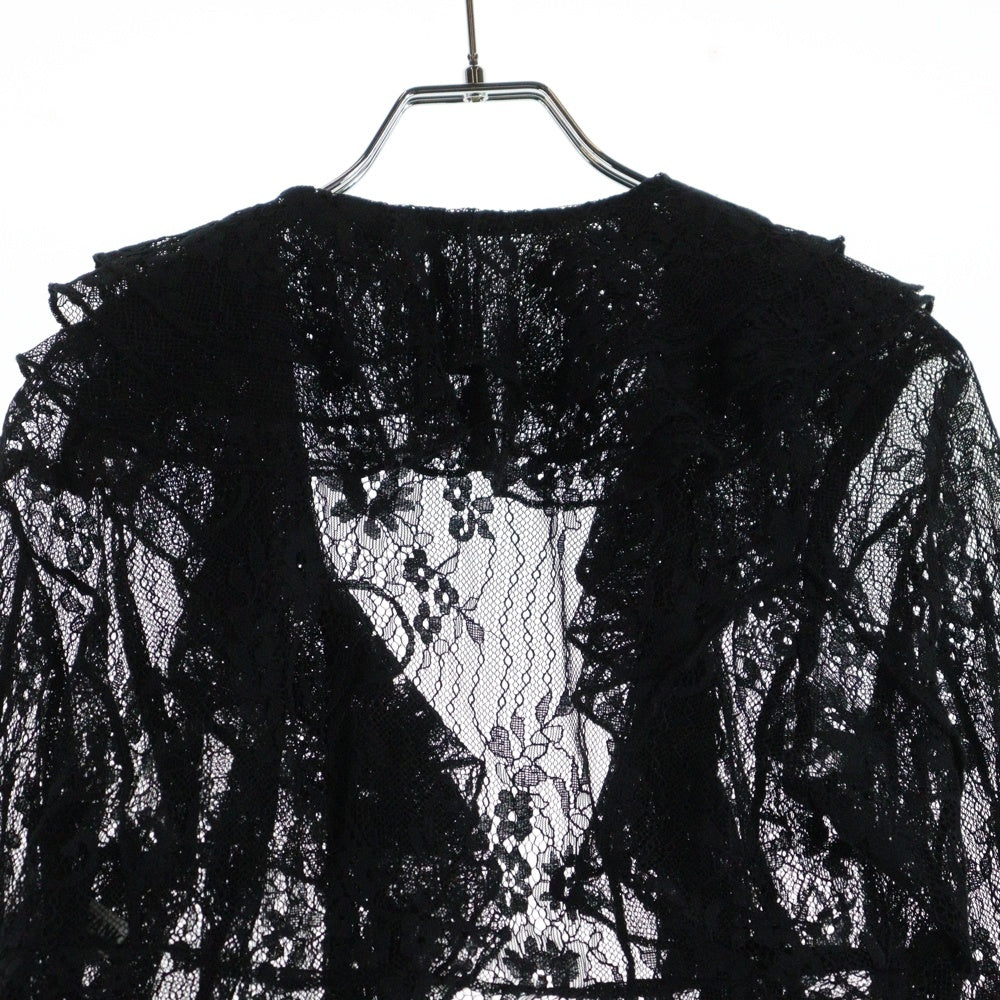 PRANK PROJECT(プランクプロジェクト) シースルー ショート丈 ロングスリーブ ブラウス レディース ブラック