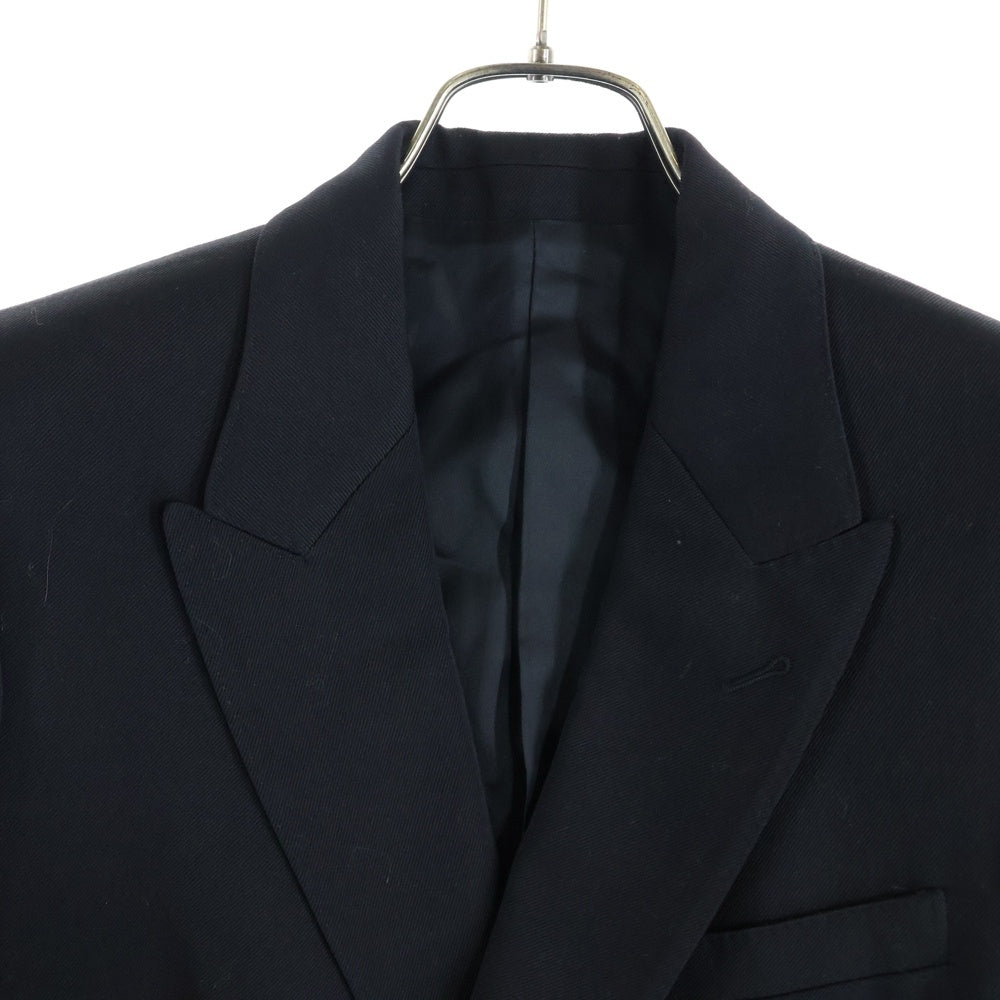 CELINE(セリーヌ) 2D SHORT JACKET IN DIAGONAL WOOL ショート ダブルテーラードジャケット イン ディアゴナル ウール ブラック 2V687092D